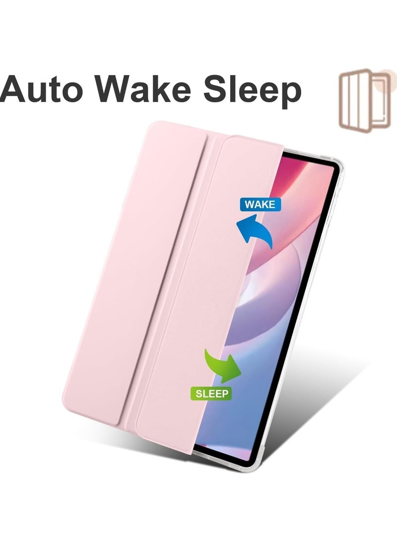 Case Compatible with Honor Pad X8 Pro/Honor Pad X9 11.5inch Case, Slim Lightweight Protective Case Smart Cover Shockproof Cover with Clear Back Shell w/Pencil Holder (Pink) - Image 2